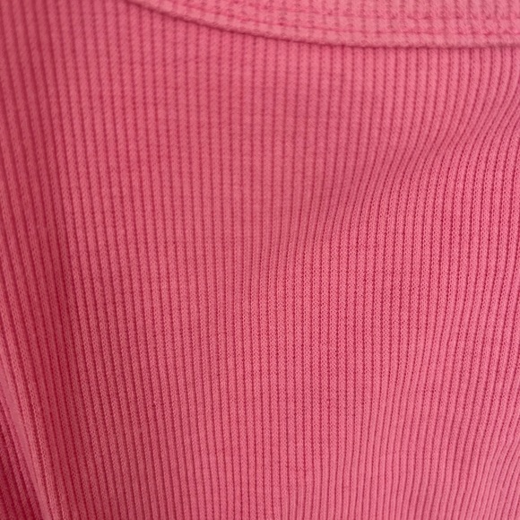 Pink Ribbed Crop Tank - Picture 3 of 3